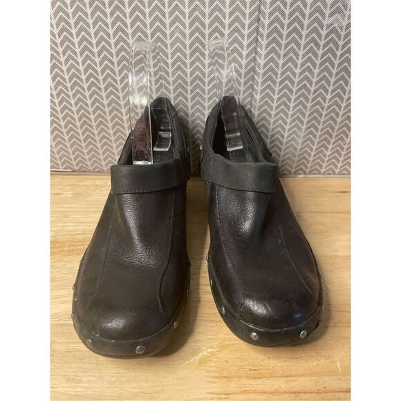 Merrell Luxe Wrap Leather black Clog - Picture 2 of 10